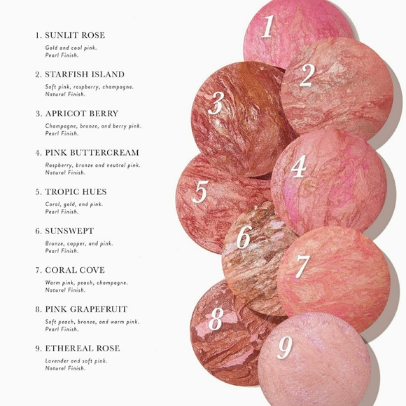 Laura Geller Blush-N-Brighten Baked Makeup Marble Color: Pink Grapefruit NWT - Picture 3 of 16